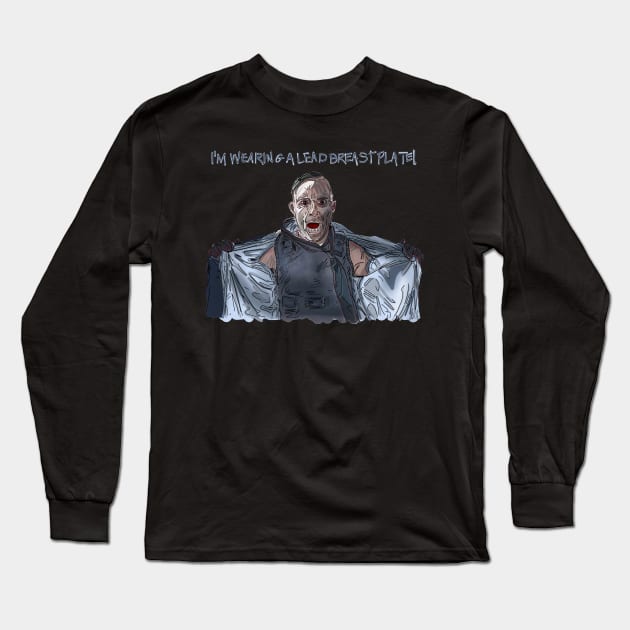 Frighteners: Lead Breast Plate Long Sleeve T-Shirt by 51Deesigns